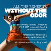 Swisse Odorless Wild Fish Oil, Omega-3 Supplement to Support Cardiovascular Health, 400 Softgells