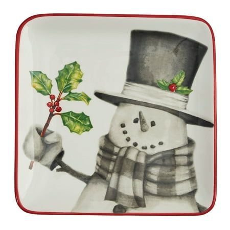 

Park Designs Sketchbook Snowman Salad Plate Set - White
