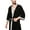 Black, variant on Tao Tao Men's Turkish Cotton Bathrobe Waffle Kimono Terry Cloth Hotel Spa Robes Black M