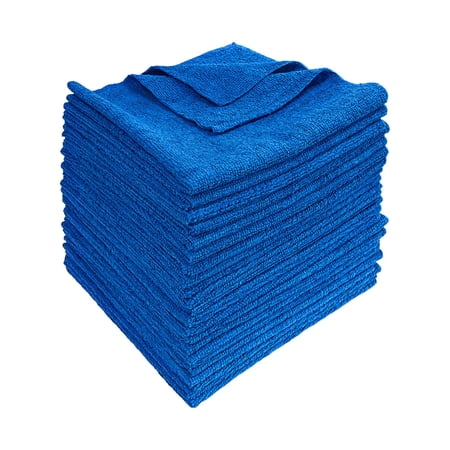 Detailer s Preference All-Purpose Terry Weave Microfiber Towels  16 x16  Blue  25 Pack