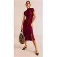 thumbnail image 3 of Time and Tru Women's Midi Slip Skirt, Sizes XS-XXXL, 3 of 8