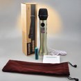 thumbnail image 4 of destyer Microphone Portatif K Song Sans Fil Haut-Parleur Compatible Bluetooth Panneau de Réglage Multifonctionnel Écran LED Micro KTV Or, 4 of 8