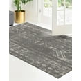 thumbnail image 5 of Rugs.com Lennon Collection Rug – 6' x 9' Gray And Ivory Medium Rug Perfect For Bedrooms, Dining Rooms, Living Rooms, 5 of 9