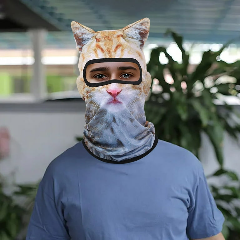2/1pcs Winter Balaclava Cat Ski Mask Windproof With Ears Cute Full