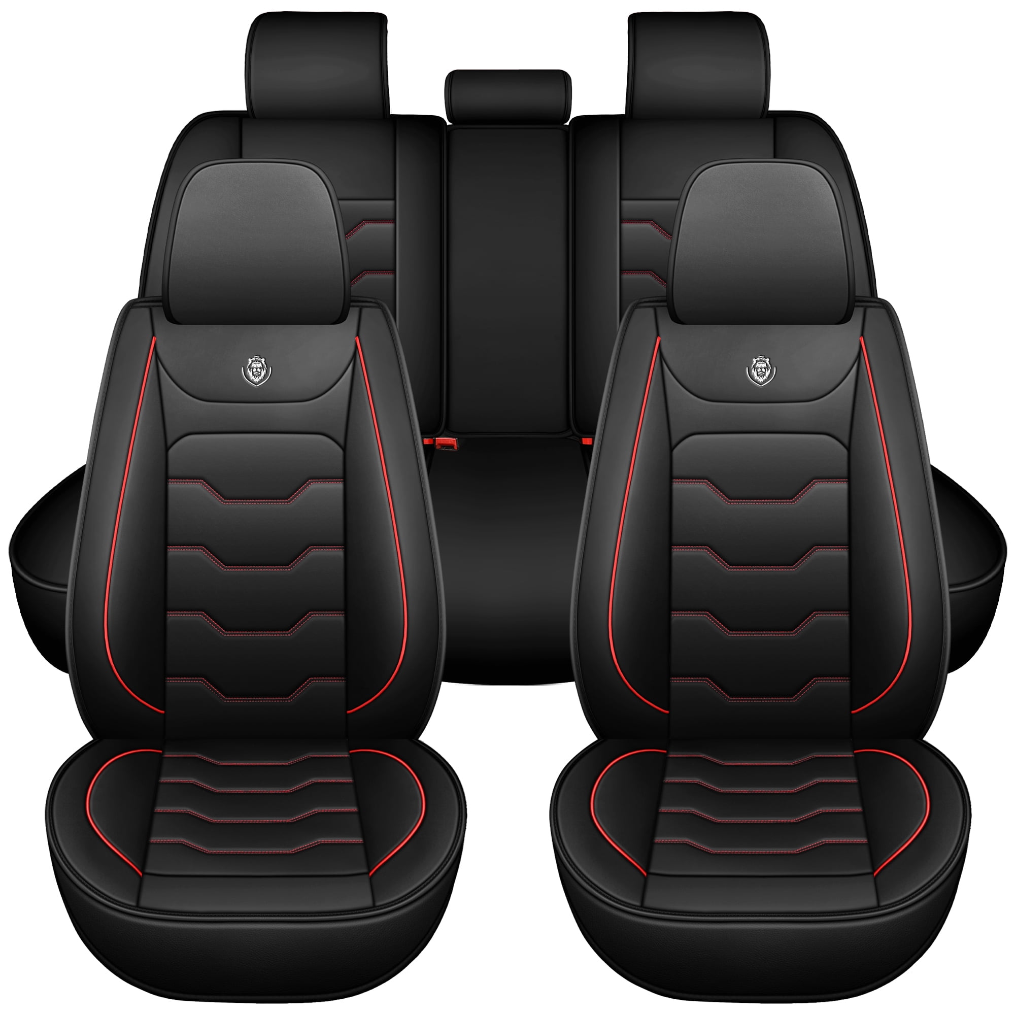 Seat covers suitable for Nissan ROGUE 2018 5-seater vehicles. Universal  type with uniform dimensions, made of waterproof artificial leather,  featuring comfort and durability. - Walmart.com, image size:2000x2000