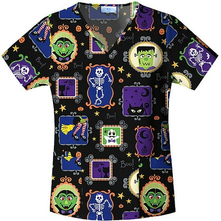 Halloween Portraits V-neck Top