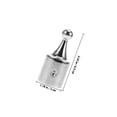 thumbnail image 4 of Luxshiny Tête Ronde Durable Stabilité 1Ensemble Bimini Capuchon Supérieur en Acier Inoxydable Argenté pour Accessoires de Véhicule Récréatif Usage Extérieur, 4 of 7