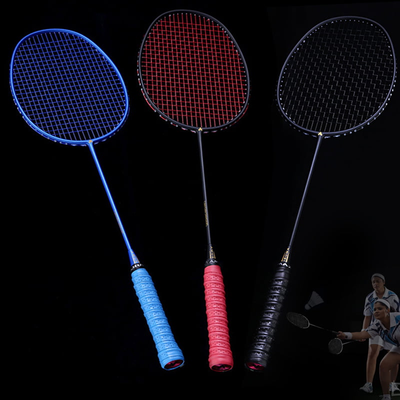 Badminton Racket Set of 4 Professional Graphite Carbon Light Weight Racquet 