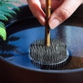 thumbnail image 6 of ABPETE Flower Frog Stainless Steel Japanese Ikebana Pin Frog Floral Arrangement Holder Kenzan Flower Vase Round Metal Flower Arranger Tool (2.76inch / 70mm), 6 of 8