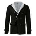 thumbnail image 4 of Vedolay Men's and Big Men's Full Zip up Hoodie Zipper Hooded Jacket Sweatshirt Black,3XL, 4 of 5
