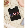 thumbnail image 3 of Usa Leopard Print T-Shirt Women -Image by Shutterstock, Female Small, 3 of 4