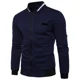 thumbnail image 3 of Cárdigan informal holgado con cremallera para hombre, ropa deportiva sencilla con estampado, ideal para exteriores, béisbol y golf, primavera y otoño, 3 of 5