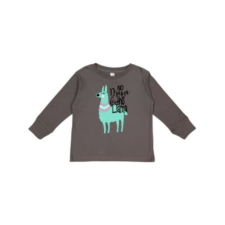 

Inktastic No Drama For This Llama Boys or Girls Long Sleeve Toddler T-Shirt