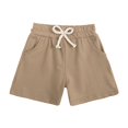 thumbnail image 2 of Gubotare Toddler Shorts Baby Toddler Boys' Athletic Basketball Shorts,Brown 3-4 Years, 2 of 4