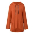 thumbnail image 1 of WEAIXIMIUNG Sweat à Demi-Zip pour Femmes, Sweat à Capuche Décontracté à Manches Longues Imprimé Lettre avec Poche, 1 of 3