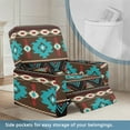 thumbnail image 4 of Renewold Stretch Recliner Chair Cover Stay in Place Recliner Couch Cover Anti-Slip Reclining Sofa Slipcover with Pocket 4 Pieces for Reclining Chair, Southwest American Tribal Brown Blue, 4 of 8