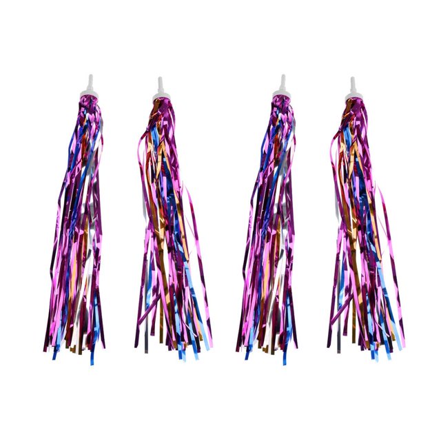 Borla de para de 4 pieza empuñaduras de para manillar de scooter para shamjiam Streamers de bicicleta