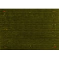 thumbnail image 1 of Ahgly Company Indoor Rectangle Abstract Yellow Contemporary Area Rugs, 8' x 10', 1 of 4