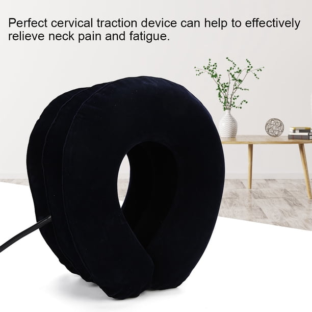 Collar De Tracción Cervical, Collar De Cuello Inflable Portátil Buena Permeabilidad Al Aire Para Viajes Al Aire Libre, Camping Y Uso En Automóvil Viajes Al Aire Libre, Camping Y