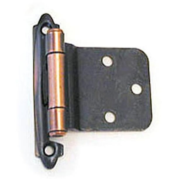A07630 AC Amerock Decorative 30 Degrees Reverse Bevel Self Closing Door Hinge, Antique