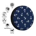 thumbnail image 4 of Naloa Nautical Themed Simple Anchors PVC Leather Spare Tire Wheel Cover for Car Truck SUV Camper Trailer Universal Fit many size16 inch, 4 of 6