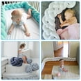 thumbnail image 2 of Almohada de cama trenzada de cuatro hebras con bolas de nudo largo tejidas, tira anticolisión para niños, 2 of 5