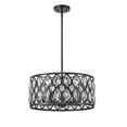 thumbnail image 7 of 5 Light Chandelier In Metropolitan Style 19.75 Inches Wide By 9 Inches High-Heirloom Brass Finish Z-Lite 6010-20Hb, 7 of 7