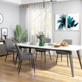 thumbnail image 2 of HOMCOM Dining Chairs Set of 4, PU Leather Kitchen Chairs with Metal Legs, 2 of 10