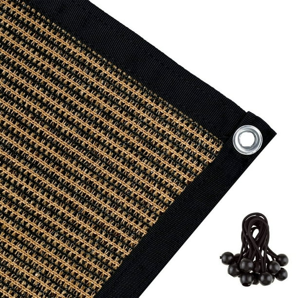 Shatex 90 Shade Fabric Sun Shade Cloth with Grommets for Pergola Cover