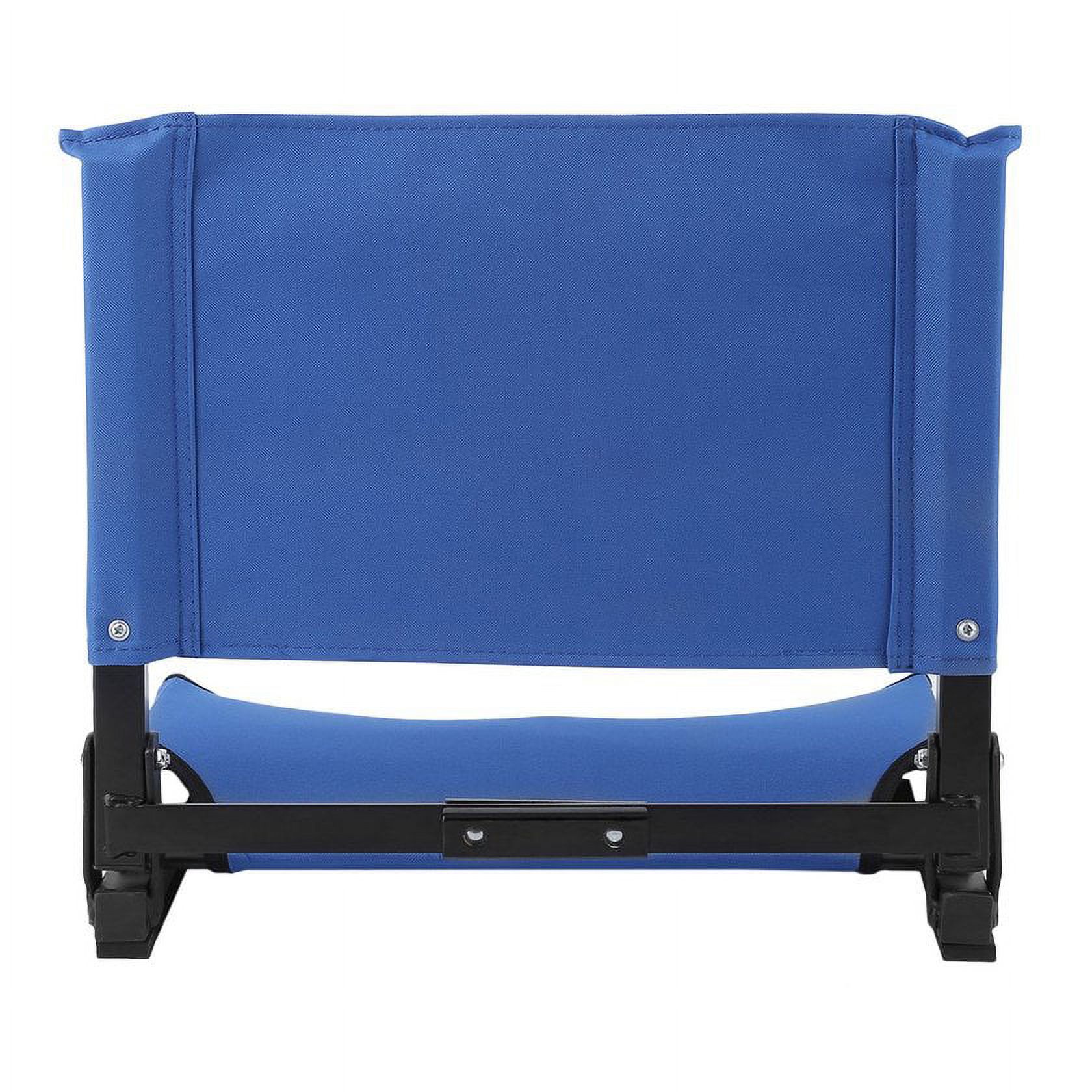 Bleacher Seats With Backs And Cushion，Folding Portable Stadium Bleacher Cushion Chair Durable Padded Seat With Back - image 3 of 7