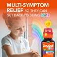 thumbnail image 4 of Vicks DayQuil Kids Cold and Cough Liquid, Cold Medicine + Fever Reducer for Children, Grape, 8 Fl oz, 4 of 12