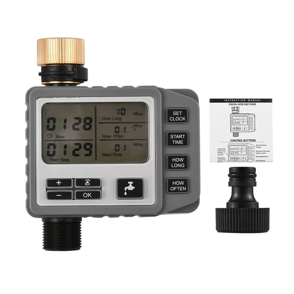 Sprinkler Timer Digital Hose End Irrigation Timer Programmable Outdoor Manual / Automatic Watering System for