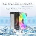 thumbnail image 6 of Gieenan CPU Cooling 4 Copper Pipes 120mm ARGB Fan High Performances For 775/115X/1700, 6 of 12