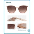 thumbnail image 4 of Gafas de sol SOJOS Classic Round SJ2067 Crystal Brown/Brown Lens, 4 of 5