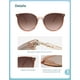 thumbnail image 4 of Gafas de sol SOJOS Classic Round SJ2067 Crystal Brown/Brown Lens, 4 of 5