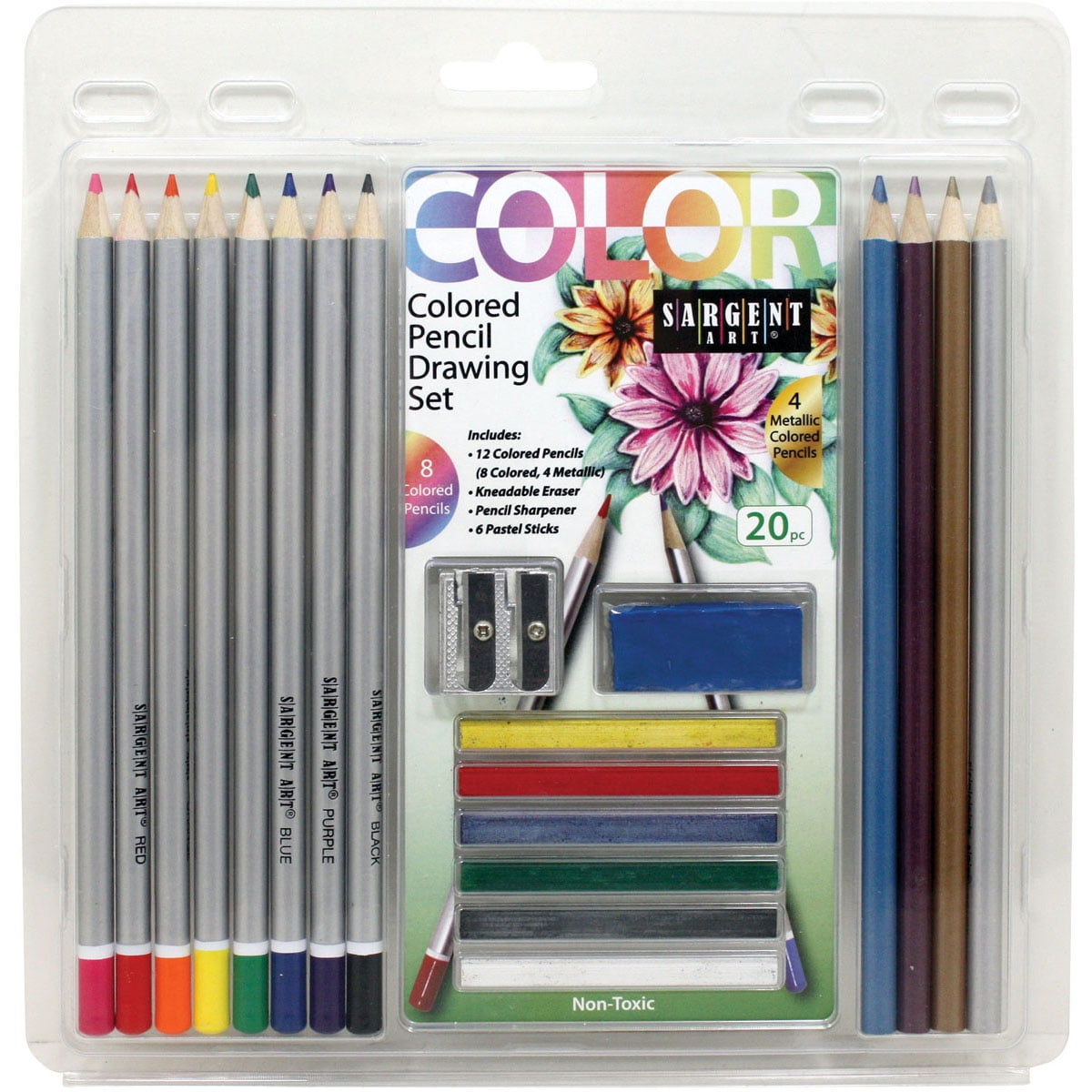Colored Pencils Set of 48 – Pre-Sharpened Nontoxic Art Supplies for Kids  and Adults - Soft and Thick Oil Based Leads – 48 Colors in Tin Box - By  Creyart - Walmart.com