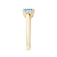 thumbnail image 3 of ANGARA Lab Grown Blue and Half Moon White Diamond Ring for Women in 14K Yellow Gold (Size-7x5mm| Color-Fancy Intense| Clarity-VS) | Anniversary, Jewelry Gift for Women | Lab-Grown Blue Diamond Ring, 3 of 7