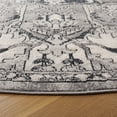 thumbnail image 3 of SAFAVIEH Odyssey Edith Floral Polyester Area Rug, Grey/Dark Grey, 6'7" x 6'7" Round, 3 of 8