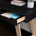 thumbnail image 5 of Linon Rosemont 2-Drawer Desk, 55" Wide, Natural and Black Finish, 5 of 15