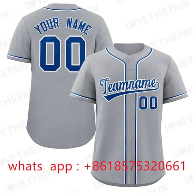 Custom Embroidered Baseball Shirt Baseball Jersey Stitched Team Name Number Sewing Logo Softball Game Sweatshirt for Men/Yout