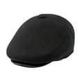 thumbnail image 3 of Riforla Men's Fall and Winter Ear Warm Tongue Cap British Retro Beret Forward Cap Berets Hat for Men Black M, 3 of 8