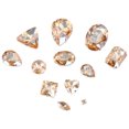 thumbnail image 3 of 50pcs Crystal Claw Glass Rhinestones DIY Sewing Rhinestones Water Drop Sew On Claw Rhinestones Teardrop with Siliver Flat Base for Garment (Golden, Mixed Style), 3 of 9