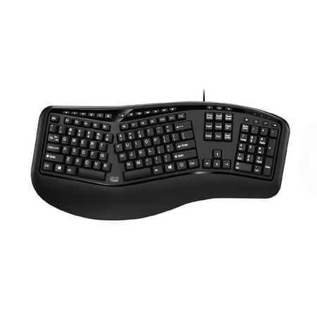 Adesso Desktop Ergonomic Keyboard, Black