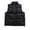 Black, variant on Oplxuo Men's Vintage Padded Puffer Vest Winter Warm Outdoor Thick Stand Collar Sleeveless Outerwear Jackets with Pockets