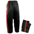 thumbnail image 1 of Karate Taekwondo Pants Demo Team Black Red Striped Pants Freestyle Competition Martial Arts (#5), 1 of 2