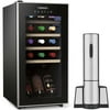 Cuisinart CWC-1500CU 15-Bottle Private Reserve Compressor Wine Cellar, Black Bundle with Cuisinart CWO-25 Portable Electric Wine Opener, Stainless Steel