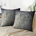 thumbnail image 3 of LALILO Throw Pillow Covers Basketball Grunge Basketball Ball Cushion Cover 18" x 18", 2 Pack, 3 of 6