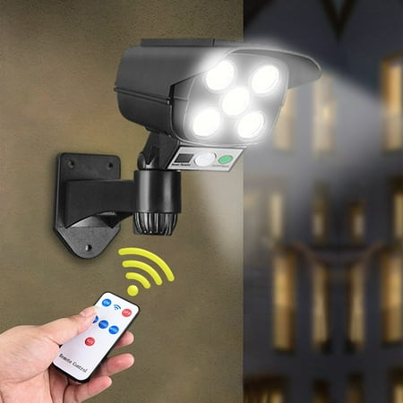 

Simulated Monitoring Fake Camera Solar Induction Wall Lamp LED Strong Light Antis Theft Street Lamp Remote Control Wireless Monitoring for Home Lightning Deals of Today