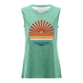 thumbnail image 6 of Trendfront Womens Graphic Print Pattern Tank Tops Crewneck Casual Loose Fit Sleeveless Tee Trendy Fashion T Shirts Pullover Daily Outfits, 6 of 6