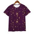 thumbnail image 6 of MEICHEN Women's Shirt T Shirt Glitter Shirt Fashion Starry Summer Shirt Round Neck Short Sleeve Top Outfit, 6 of 9
